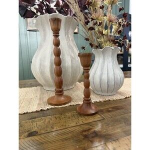 Hearth & Hand with Magnolia 2pk Wood Candlestick Set